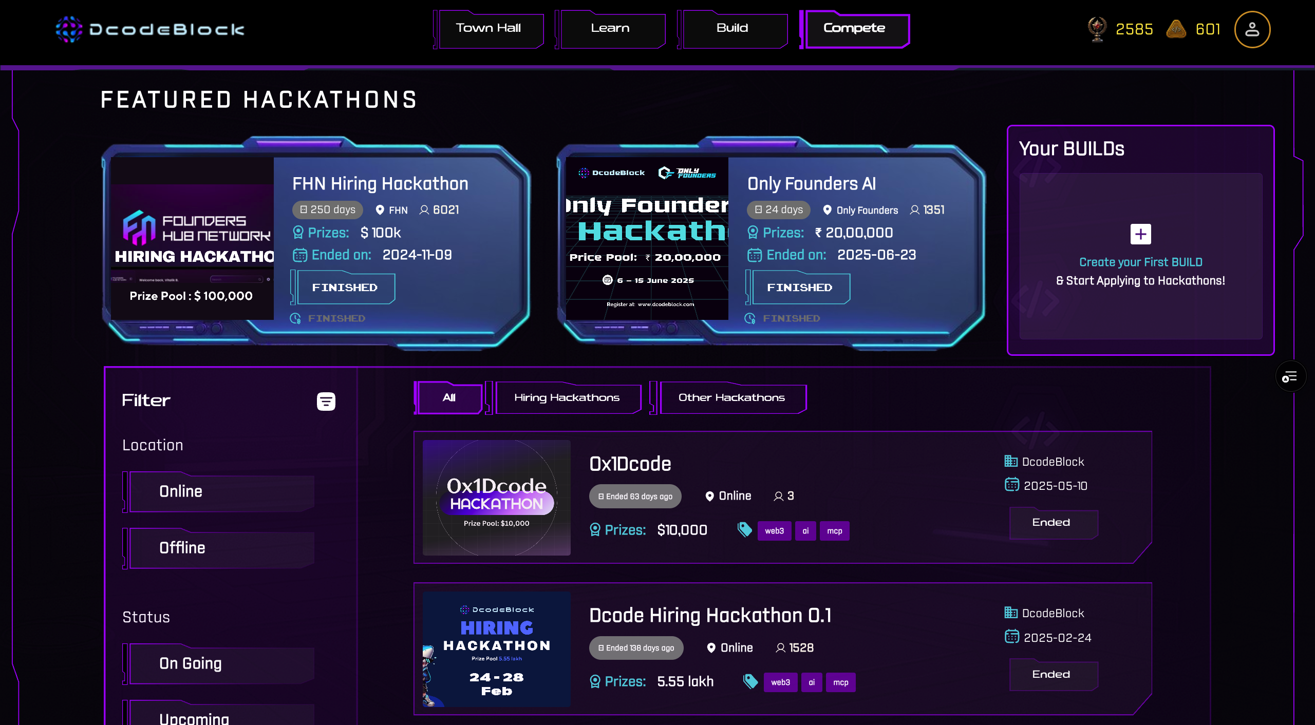 Hackathon Portal